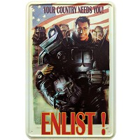 Fallout Metal Sign Enlist (Merchandise)