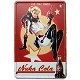 Fallout Metal Sign Nuka Cola Girl