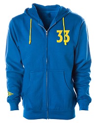 Fallout Vault 33 Blue Zip Hoodie (XL) (Merchandise)