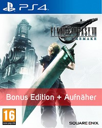 Final Fantasy VII Remake (Final Fantasy 7) + Beschwörungs-Materia-Chocobo-Küken + Avalanche Aufnäher (PS4)