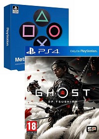 Ghost of Tsushima [AT  uncut Edition] + Playstation Icon - Metall  4er Untersetzer Set (Promo Aktion) (PS4)