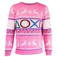 PlayStation Symbols Xmas Pullover Pink (S) (Merchandise)