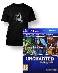 Uncharted: The Nathan Drake Collection 1-3 [AT PEGI uncut Edition] + Artwork T-Shirt (PS4)