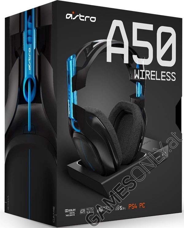 PS4 Astro Gaming A50 (2016/GEN3) Wireless Dolby 7.1 Headset Black