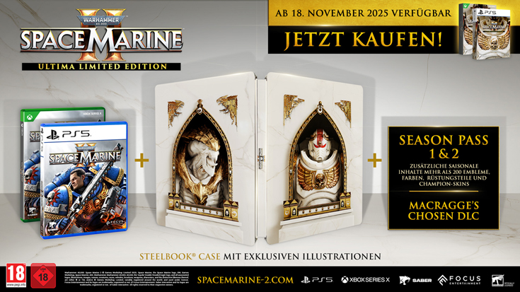 Warhammer 40.000: Space Marine 2 [Ultima Limited Steelbook uncut Edition]
